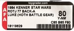 STAR WARS: RETURN OF THE JEDI - LUKE SKYWALKER (HOTH BATTLE GEAR) 77 BACK-A AFA 80 Y-NM.