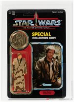 STAR WARS: POWER OF THE FORCE - HAN SOLO (TRENCH COAT) 92 BACK AFA 80 Y-NM.