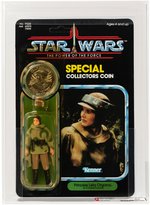 STAR WARS: THE POWER OF THE FORCE - PRINCESS LEIA ORGANA (COMBAT PONCHO) 92 BACK AFA 85 Y-NM+.