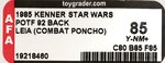 STAR WARS: THE POWER OF THE FORCE - PRINCESS LEIA ORGANA (COMBAT PONCHO) 92 BACK AFA 85 Y-NM+.