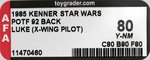 STAR WARS: THE POWER OF THE FORCE - LUKE SKYWALKER (X-WING FIGHTER PILOT) 92 BACK AFA 80 Y-NM.