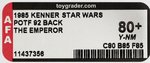 STAR WARS: POWER OF THE FORCE - THE EMPEROR 92 BACK AFA 80+ Y-NM.