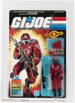 G.I. JOE: A REAL AMERICAN HERO - COBRA ELITE TROOPER - CRIMSON GUARD SERIES 4/36 BACK AFA 80+ NM.