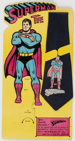 SUPERMAN TIE ON PUNCH-OUT STORE DISPLAY CARD.