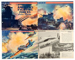 "AMERICA'S FIGHTING FORCES" DIXIE PICTURE NEAR SET WITH COVER.