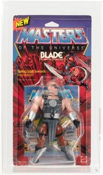 TEST SAMPLE MASTERS OF THE UNIVERSE - BLADE MOVIE FIGURE AFA 70 EX+.