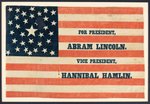 "FOR PRESIDENT ABRAM LINCOLN" PRIZED 1860 CAMPAIGN PARADE FLAG.