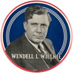 "WENDELL L. WILLKIE" HUGE CELLO PORTRAIT BUTTON.