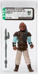 STAR WARS: RETURN OF THE JEDI - LOOSE ACTION FIGURE/HK WEEQUAY AFA 80 NM.