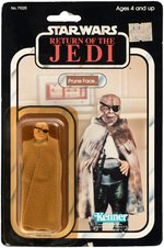 "STAR WARS: RETURN OF THE JEDI" PRUNE FACE 77 BACK-A CARD.