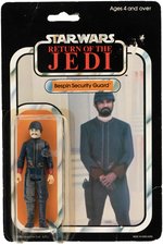 PALITOY "STAR WARS: RETURN OF THE JEDI" BESPIN SECURITY GUARD 45 BACK CARD.