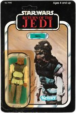 STAR WARS: RETURN OF THE JEDI - NIKTO 77 BACK-A CARDED FIGURE.