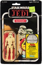 "STAR WARS: RETURN OF THE JEDI" STORMTROOPER 79 BACK-B CARD (WITH COIN OFFER STICKER).