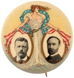 ROOSEVELT & FAIRBANKS MISS LIBERTY JUGATE BUTTON HAKE #24.