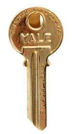 "FIRST FOR IKE" SLOGAN ON FIGURAL TIE BAR DESIGNED LIKE A "YALE" KEY.