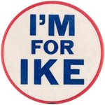 "I'M FOR IKE" 1952 POCKET MIRROR HAKE #2212.