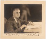 FRANKLIN D ROOSEVELT SIGNED AND INSCRIBED PHOTO.