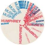 HUMPHREY/ MUSKIE REPEATING NAMES BUTTON HAKE #2051.