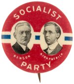 SOCIAL PARTY BENSON & KIRKPATRICK 1916 JUGATE BUTTON HAKE #SOC-11.