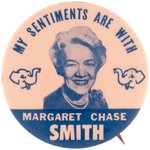 MARGARET CHASE SMITH 1964 GOP HOPEFUL BUTTON BY EMRESS.