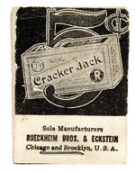 CRACKER JACK 1915 FLIP BOOK FEATURING CHARLIE CHAPLIN MOVIE EXCERPT.