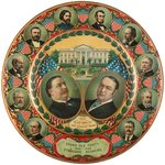 TAFT & SHERMAN CAMPAIGN JUGATE "GRAND OLD PARTY" 1856-1908 LITHO PLATE.