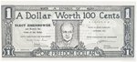 IKE "ONE FREEDOM DOLLAR" ISSUED SEPT. 1952 BY SOUTH CAROLINIANS FOR EISENHOWER.