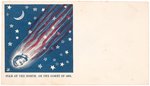 LINCOLN 1861 PATRIOTIC ENVELOPE "STAR OF THE NORTH, OR THE COMET OF 1861".