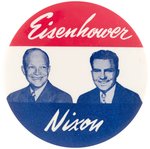 EISENHOWER & NIXON BLUETONE PHOTO JUGATE BUTTON HAKE #2008.