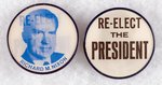 "RE-ELECT THE PRESIDENT / RICHARD M. NIXON" FLASHER BUTTON PAIR.