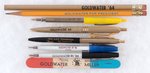 GOLDWATER RELATED 1964 COLLECTION OF BALLPOINT PENS, PENCILS & EMERY BOARD.