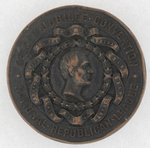 LINCOLN ON HEAVY BRASS MEDAL FOR GOLDEN JUBILEE CONVENTION 1856-1906 IN PHILA.