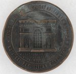 LINCOLN ON HEAVY BRASS MEDAL FOR GOLDEN JUBILEE CONVENTION 1856-1906 IN PHILA.