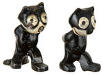 FELIX THE CAT WALKING FIGURE PAIR.