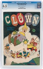 CLOWN COMICS #1 1945 CGC 6.5 FINE+.