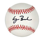 "GEORGE BUSH" AUTOGRAPH ON RAWLINGS OFFICIAL MAJOR LEAGUE BASEBALL.