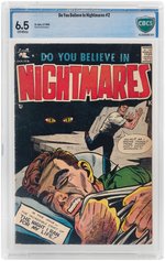 DO YOU BELIEVE IN NIGHTMARES #2 JANUARY-FEBRUARY 1958 CBCS 6.5 FINE+.