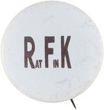 RAT FINK / RFK  SCARCE ANTI-ROBERT KENNEDY 1968 BUTTON.