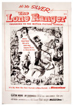 "THE LONE RANGER" MILITARY DISTRIBUTION POSTER FOR 1955 WARNER BROS. FEATURE.