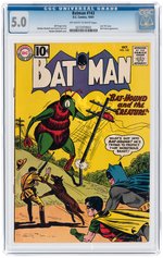 BATMAN #143 OCTOBER 1961 CGC 5.0 VG/FINE.