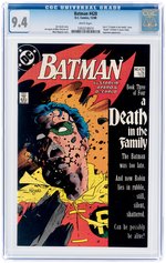 BATMAN #428 DECEMBER 1988 CGC 9.4 NM (DEATH OF JASON TODD).