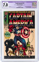 CAPTAIN AMERICA #100 APRIL 1968 CGC RESTORED 7.0 SLIGHT (C-1) FINE/VF.