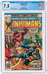 INHUMANS #11 JUNE 1977 CGC 7.5 VF- (35 CENT VARIANT).