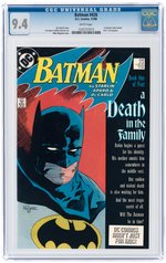 BATMAN #426 DECEMBER 1988 CGC 9.4 NM.