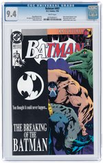BATMAN #497 JULY 1993 CGC 9.4 NM (BANE BREAKS BATMAN'S BACK).
