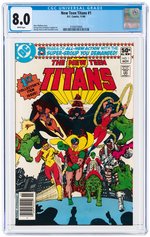 NEW TEEN TITANS #1 NOVEMBER 1980 CGC 8.0 VF.