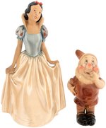 SNOW WHITE & DOC EXCEPTIONAL LEONARDI FIGURINE PAIR.