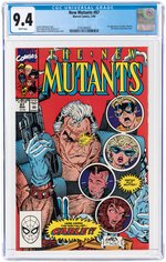 NEW MUTANTS #87 MARCH 1990 CGC 9.4 NM (FIRST CABLE & STRYFE).