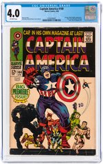 CAPTAIN AMERICA #100 APRIL 1968 CGC 4.0 VG.