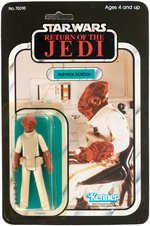 "STAR WARS: RETURN OF THE JEDI" ADMIRAL ACKBAR 65 BACK-A CARD.